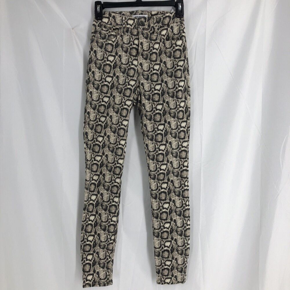 Good American Womens Snake Print Good Legs Skinny Jeans Skinny Jeans Size 0